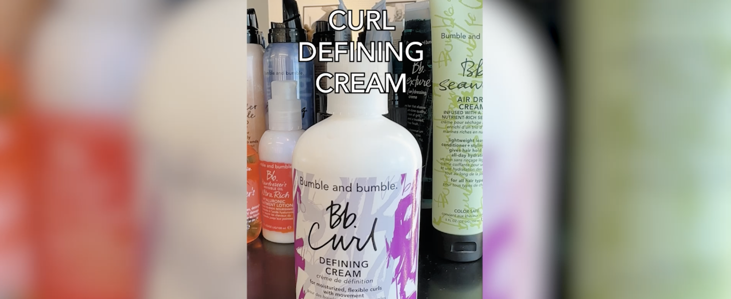 Bumble and bumble. Curl Defining Styling Cream | For Moisturized Flexible Curls | Anti Frizz | Coily, Curly, Wavy | With Jojoba Oil, Avocado Oil + Coconut Oil
