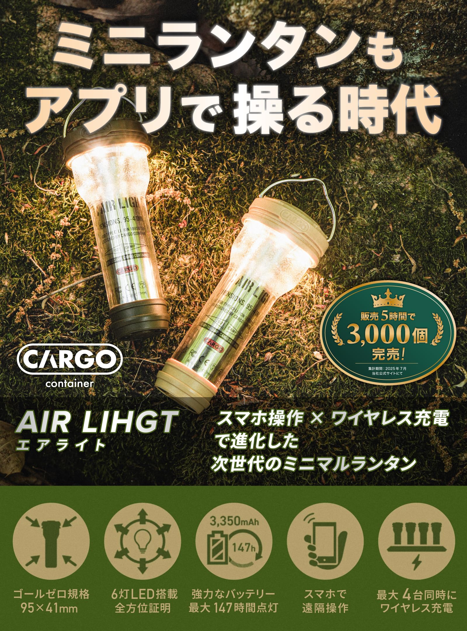 Amazon.co.jp: CARGO CONTAINER カーゴコンテナ AIR LIGHT 4本 