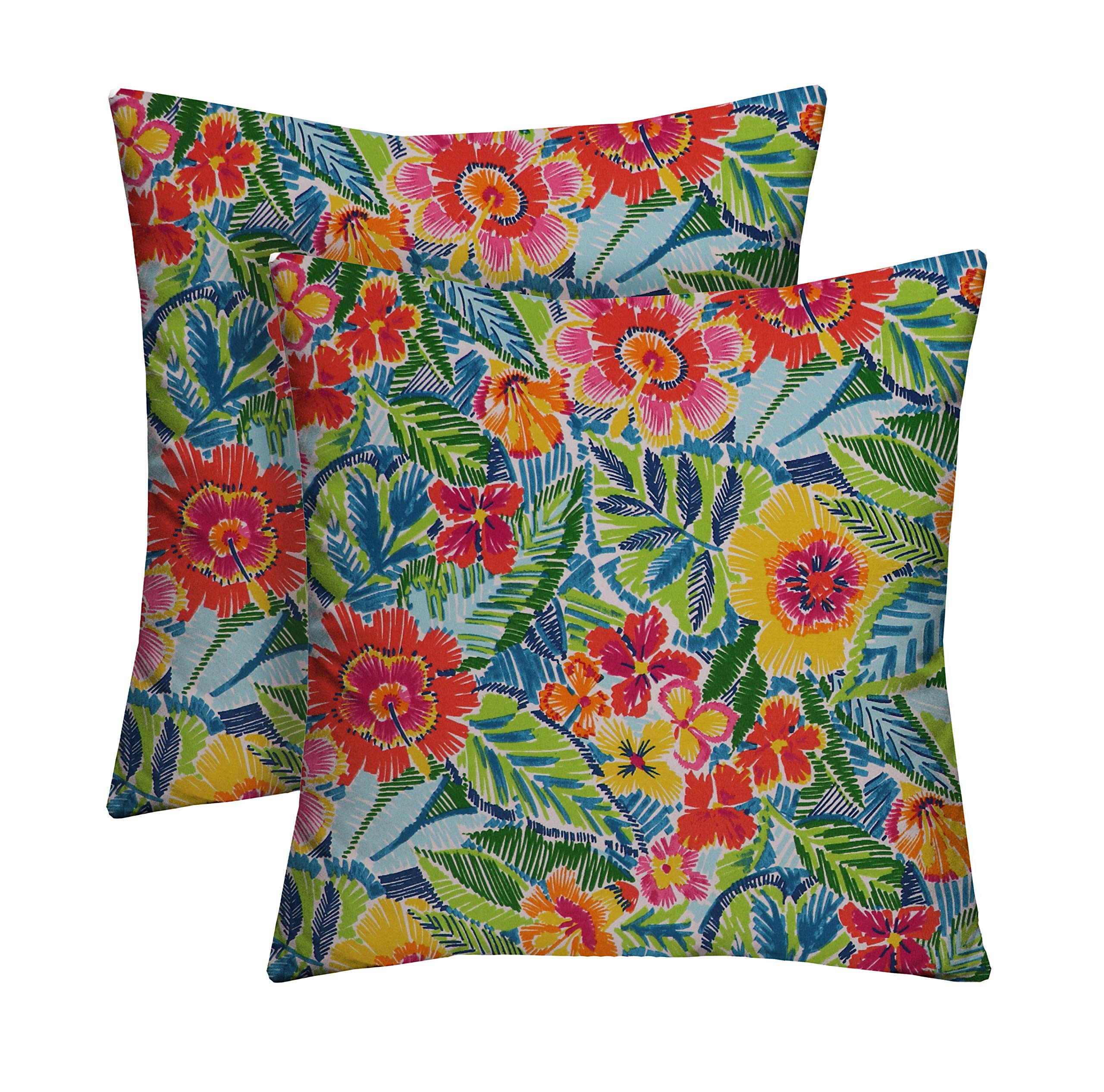 RSH Décor Indoor Outdoor Set of 2 Pillows (17" x 17", Pensacola Multi)
