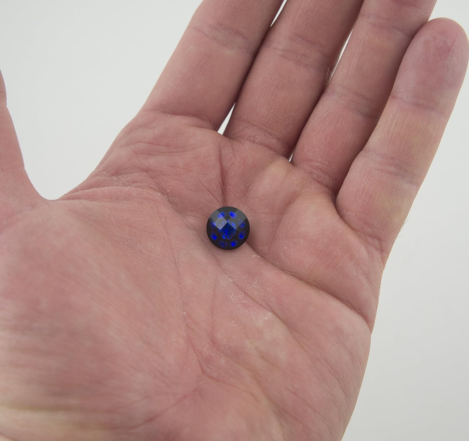 HAND® No.187 Small Blue Fashion Crystal Buttons 12 mm Diameter - Pack of 5