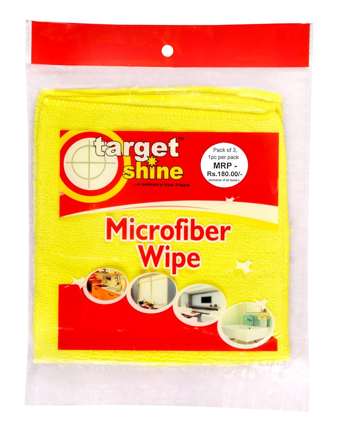 Target Shine Microfiber Wipes 35x35cms (1pc/pck) (3pck/Set) Amazon