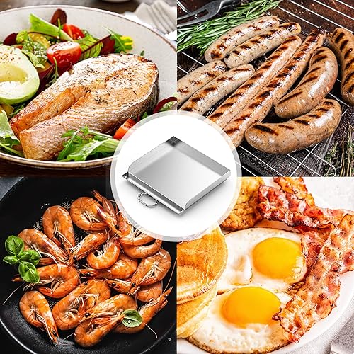 Miniatura 7 de Skyflame Plancha universal para freír de 14 x 16 pulgadas, para la mayoría de estufas de 14 pulgadas con sistema de cocción simple/doble, plancha