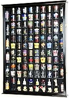 Vista 3 de 108 Shot Glass Shotglass Shooter Display Case Holder Cabinet Wall Rack 98% UV Lockable Door - Negro