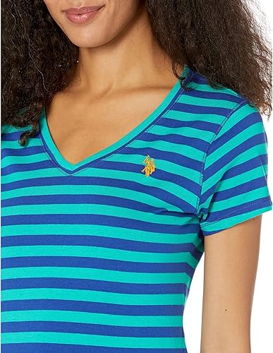 Miniatura 3 de U.S. Polo Assn. Camiseta de rayas con cuello en V