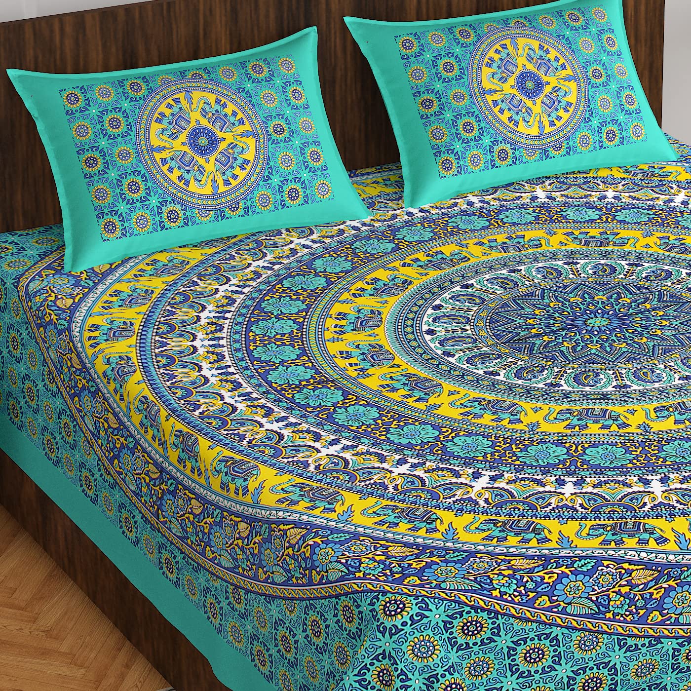 See full amazon price history chart for Meejoya 100% Queen Size Rajasthani Jaipuri Traditional Sanganeri Print 144 TC Cotton Double Size Bedsheet with 2 Pillow Covers - Multicolor Bedsheets 144 Meejoya 100% Queen Size Rajasthani Jaipuri Traditional Sanganeri Print 144 TC Cotton Double Size Bedsheet with 2 Pillow Covers - Multicolor Bedsheets 144 (B0CLJ1YP28) Amazon Price History, Amazon Price Tracker