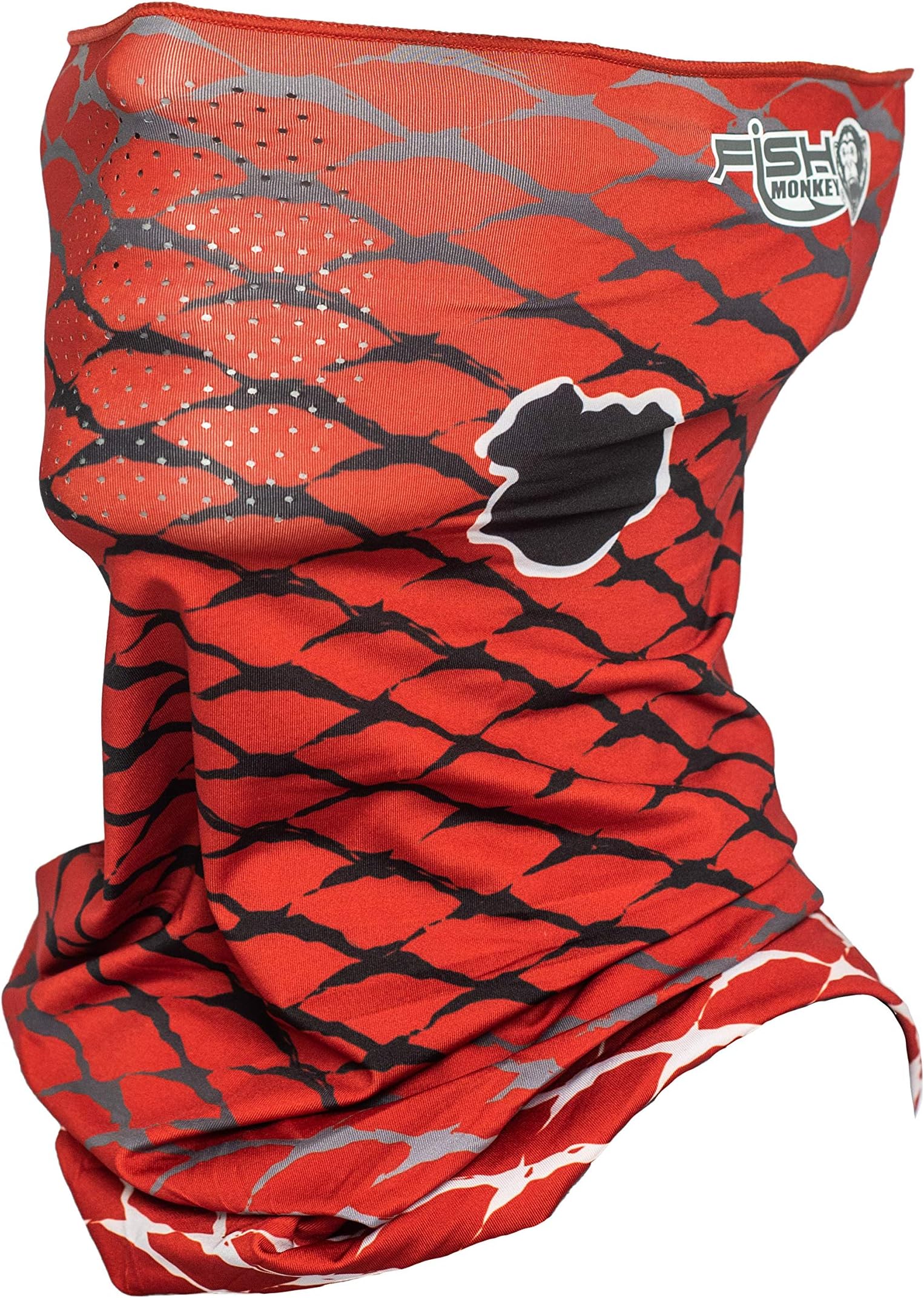 Fish MonkeyFM40-REDFSH Performance Face Guard Redfish