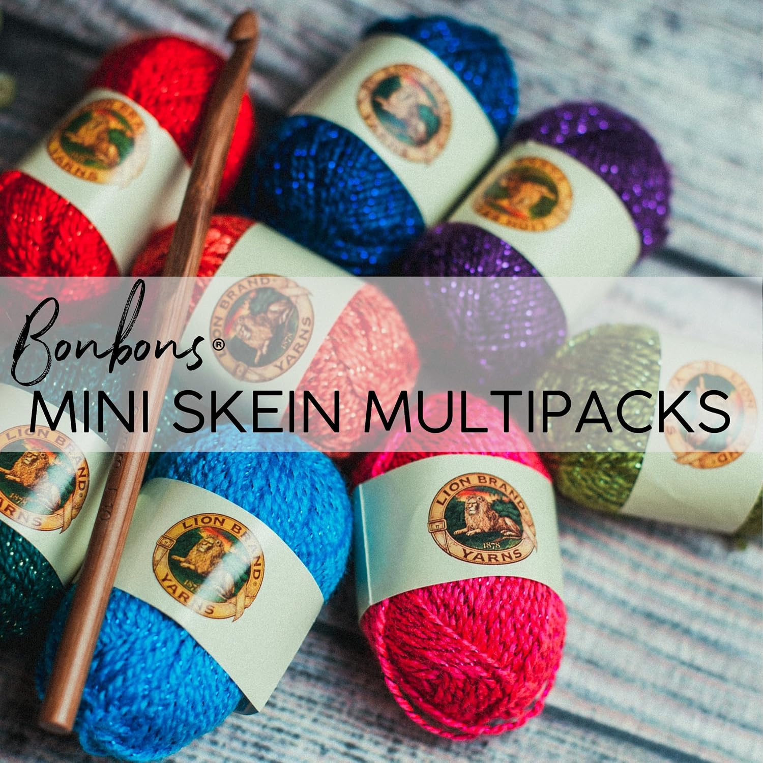 Lion Brand Yarn BonBons Yarn Pack Brights