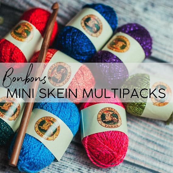 Lion Brand Yarn BonBons Yarn Pack Brights