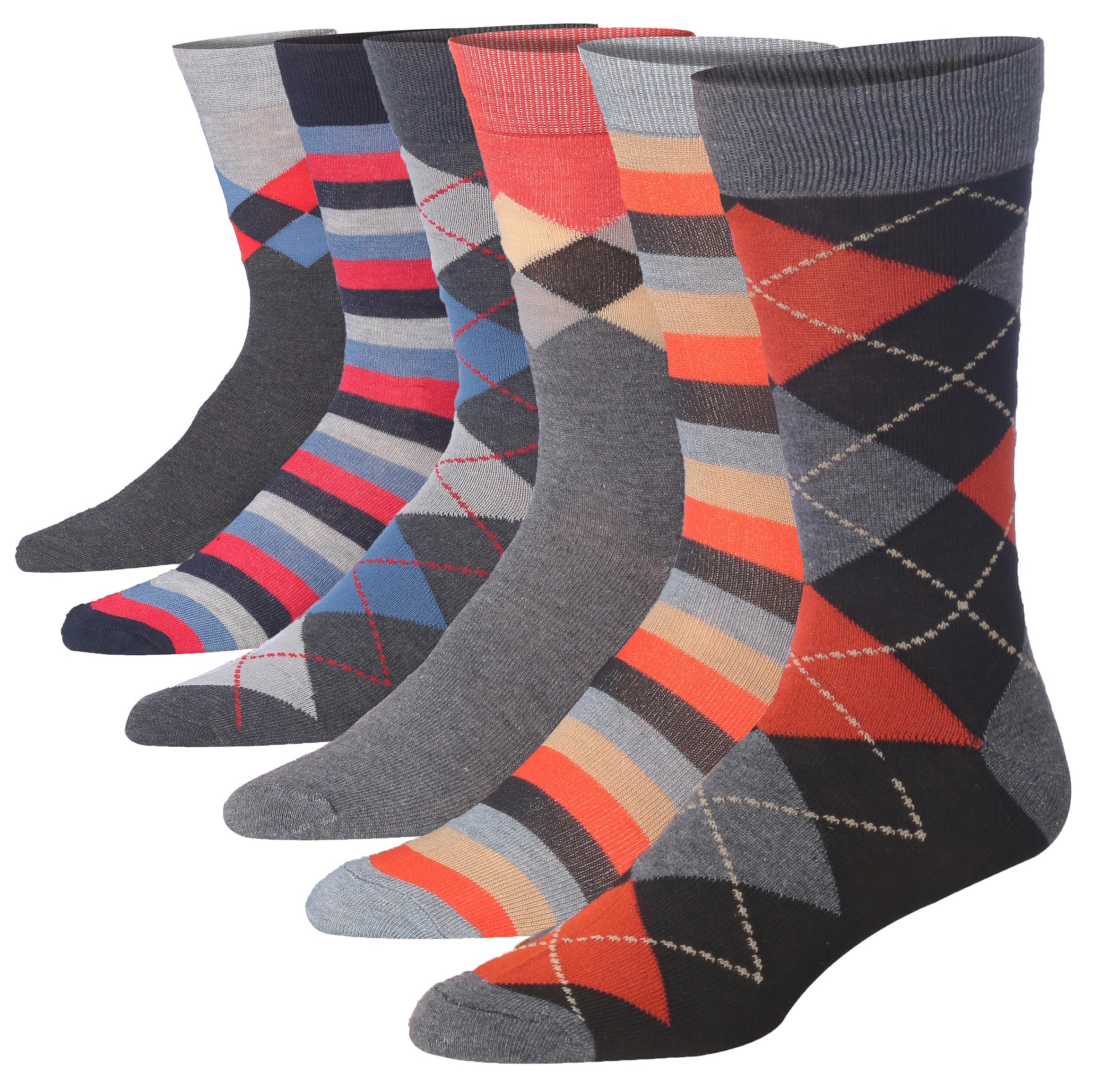James Fiallo Anzugsocken Herren 6 Paar bunt neu gemustert - Bild 6 von 9