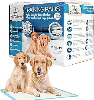 PetCellence Trainingspads für Welpen, 6 Schichten, besonders saugfähig, beseitigt Gerüche, schützt Teppiche und laminierte Böden, rutschfest und auslaufsicher, Größe L, 60 cm x 60 cm im test
