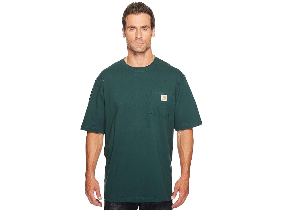 

Carhartt Big Tall Workwear Pocket S/S Tee (Hunter Green) Men's Short Sleeve Pullover