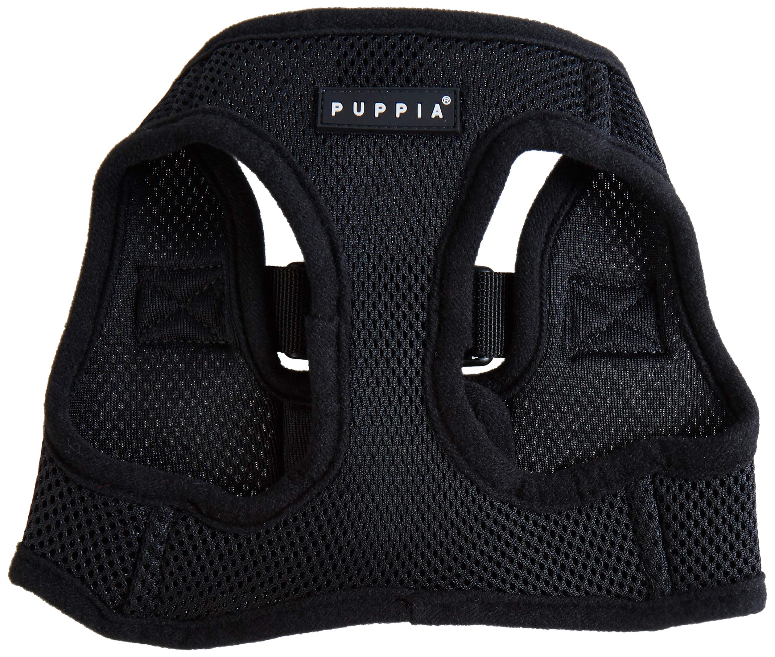 Puppia miękka uprząż kurtki, duża, czarna
