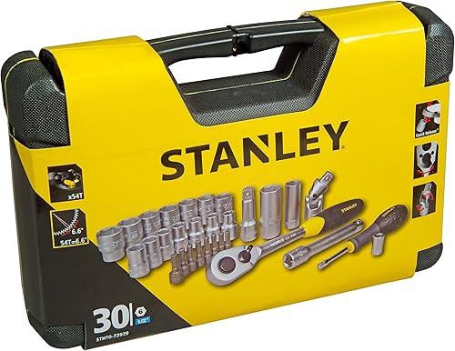 Miniatura 4 de Stanley STHT0-73929 - Llave de vaso de satén, plata, 12 pulgada, juego de 30 piezas