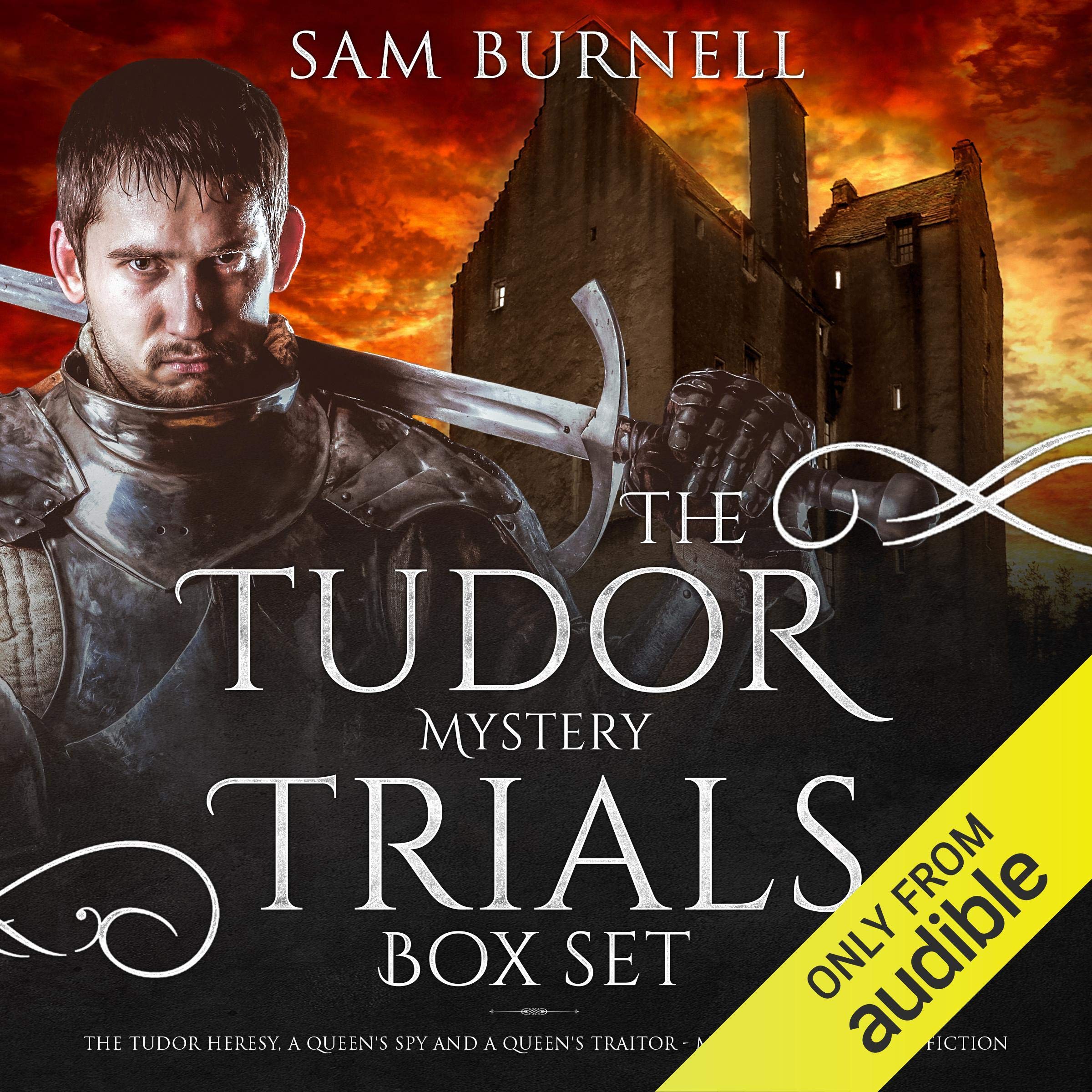 Cover art for The Tudor Mystery Trials Box Set: The Tudor Heresy, A Queen's Spy and A Queen's Traitor - Medieval Historical Fiction