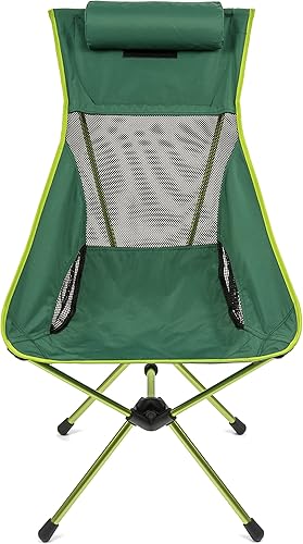 Miniatura 7 de Cascade Mountain Tech Silla de campamento ligera de respaldo alto al aire libre con reposacabezas y estuche de transporte - verde