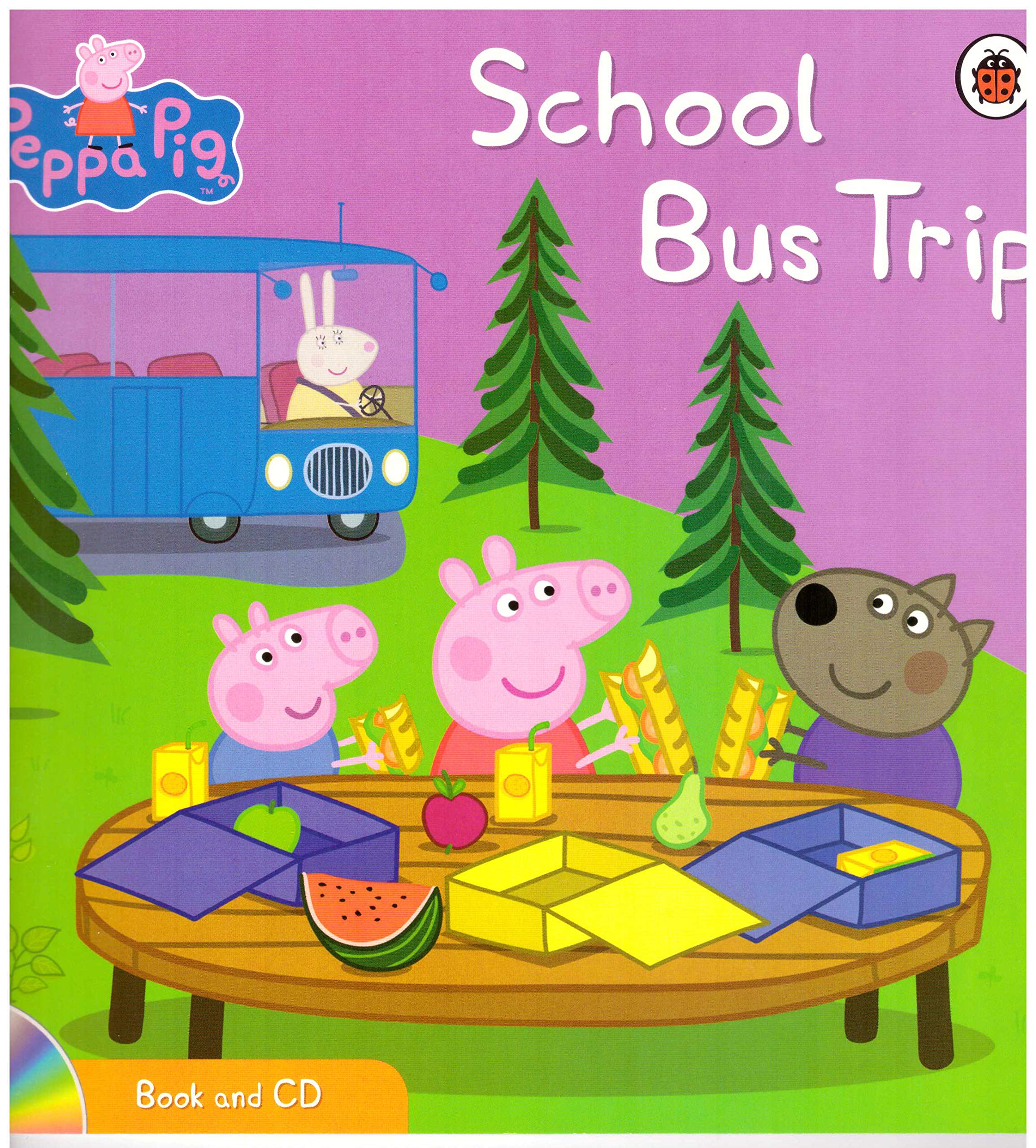 Peppa Pig Story Book and CD - SCHOOL BUS TRIP