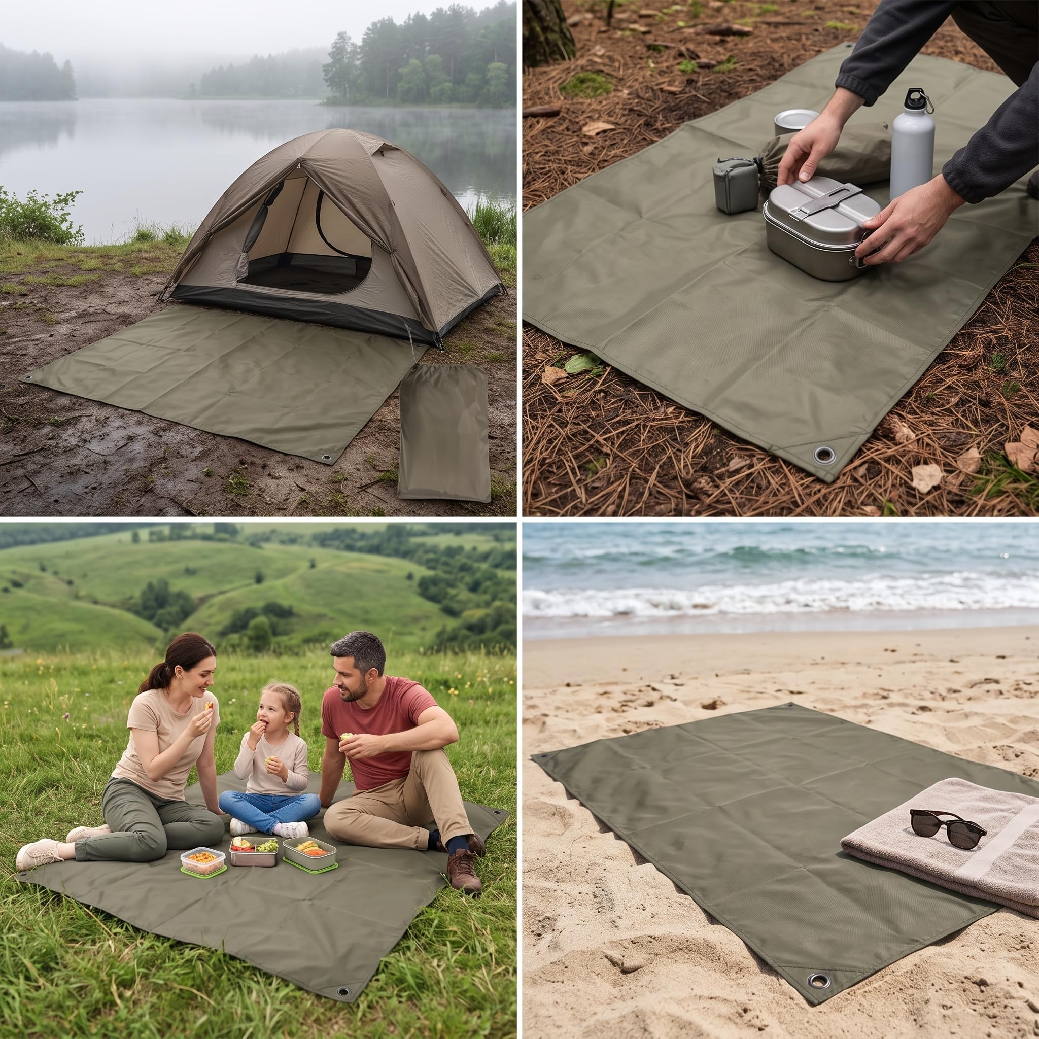 wasserdichte Zeltunterlage & Bodenplane für Camping und Outdoor – e Schutzplane, 400 * 280cm