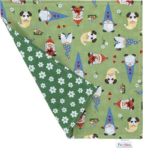 Miniatura 7 de Funkins - Servilletas de tela reutilizables para niños, 12 x 12 pulgadas, 2 capas, gruesas, absorbentes, duraderas, lavables a máquina, etiqueta con