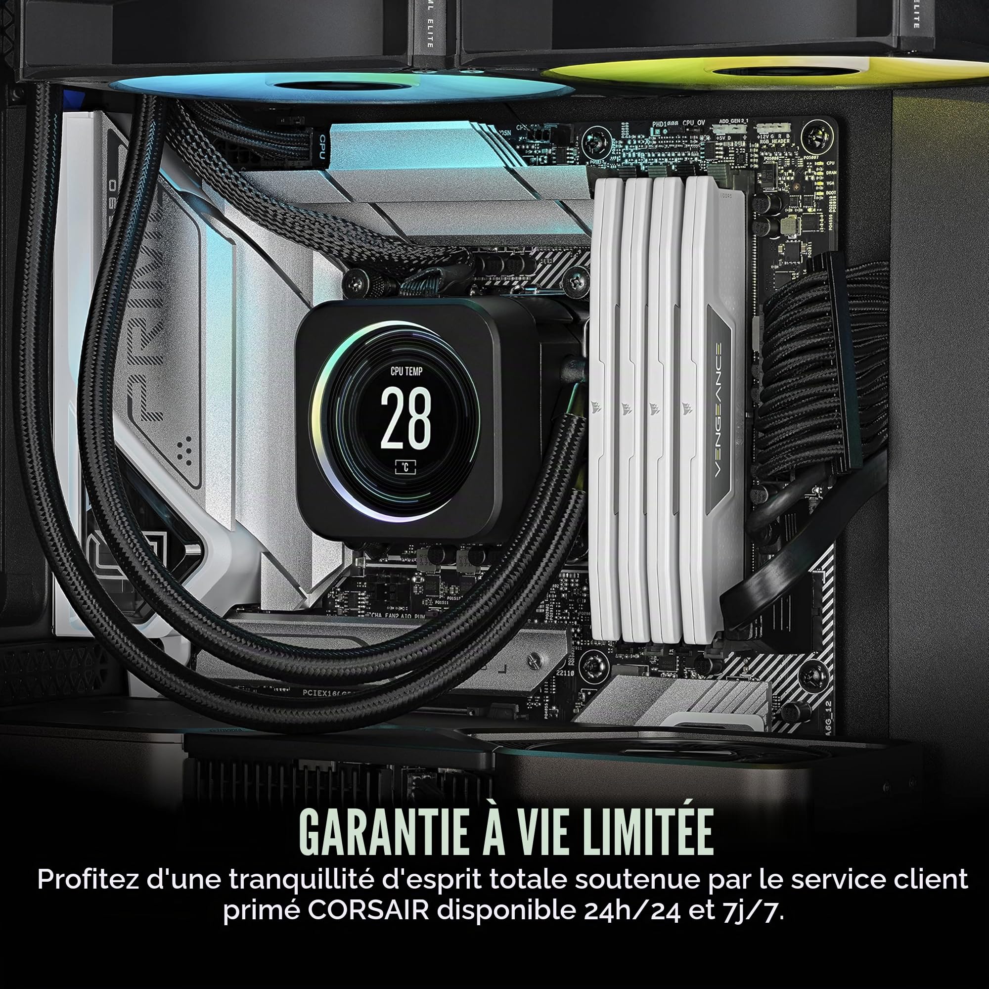 CORSAIR Vengeance DDR5 32Go (2 x 16Go) Jusqu'à 5600MHz Intel RAM
