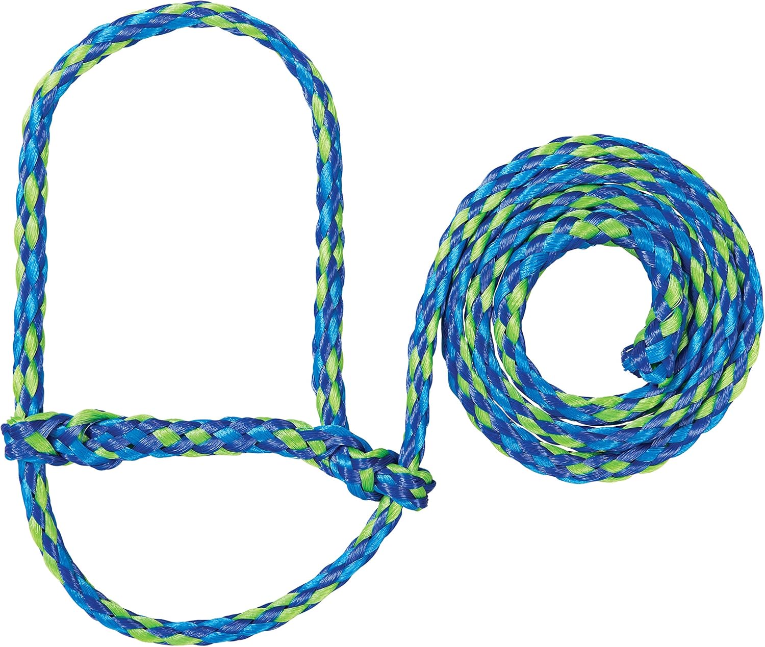 Weaver Leather Poly Rope Sheep Halter, Green/Blue/Gray : Sports & Outdoors