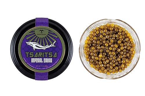 Tsaritsa Imperial Osetra Caviar - Golden Large Pearl 000 (1 oz)