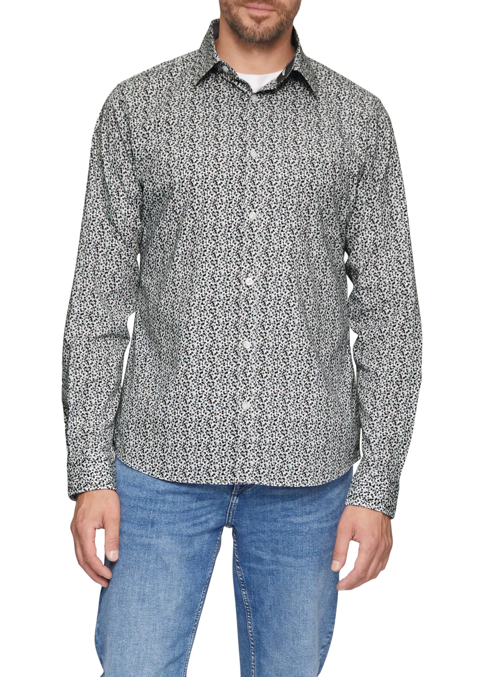 s.Oliver Koszula z długim rękawem, krój slim fit, 01A1, XXL