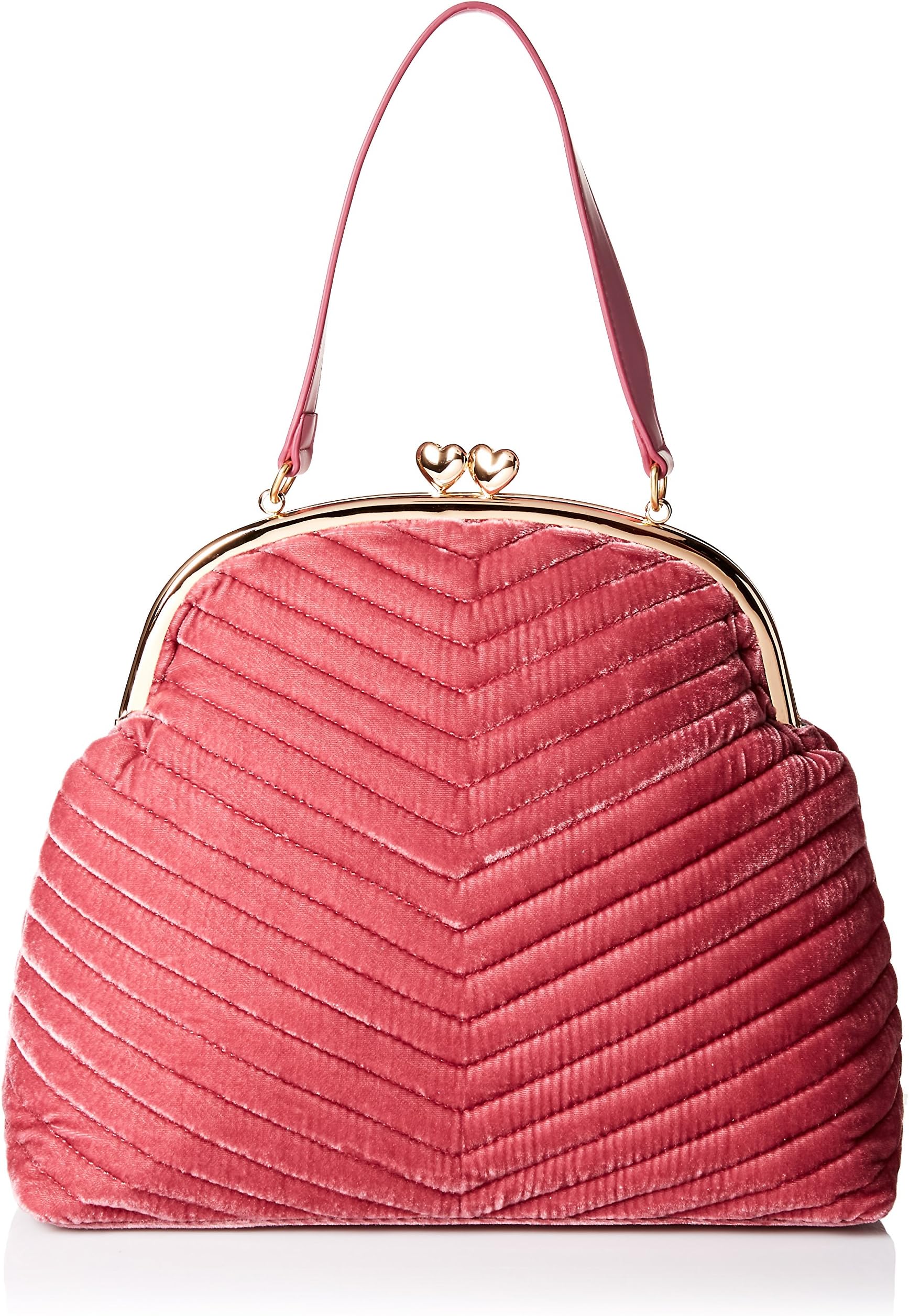 Dear Drew by Drew Barrymore heartbreaker Velvet Top Handle Everyday Purse