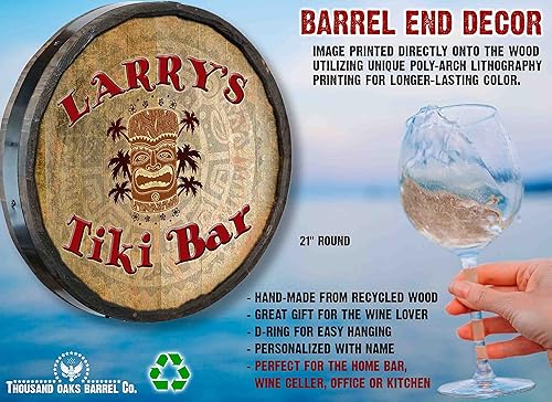 Vista 125 de THOUSAND OAKS BARREL CO. Personaliza el letrero de un cuarto de barril con cócteles de gato negro, barril de vino hecho de madera de roble de alta