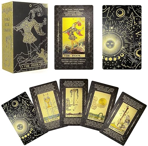 Miniatura 1 de IXIGER Baraja de cartas de tarot, cartas de tarot para principiantes, cartas de tarot con libro guía, cartas de tarot con significados en ellas,