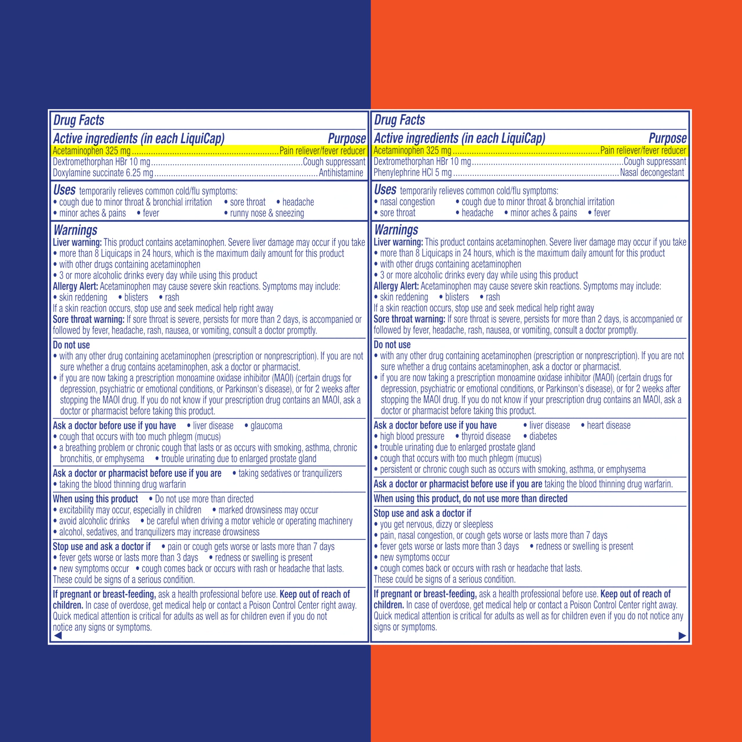 Vicks DayQuil & NyQuil Ultra Concentrated Liquicaps Co-Pack, 96ct — Amazon image 2