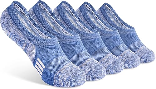 Gonii Calcetines deportivos invisibles para mujer, calcetines tobilleros acolchados para correr, corte bajo, 5-8 pares