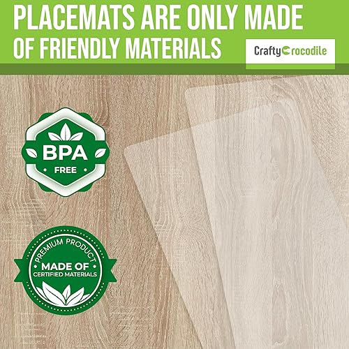 Miniatura 7 de Millas Kimball - manteles individuales de plástico transparente Plástico Transparente talla única Se ajusta a todos