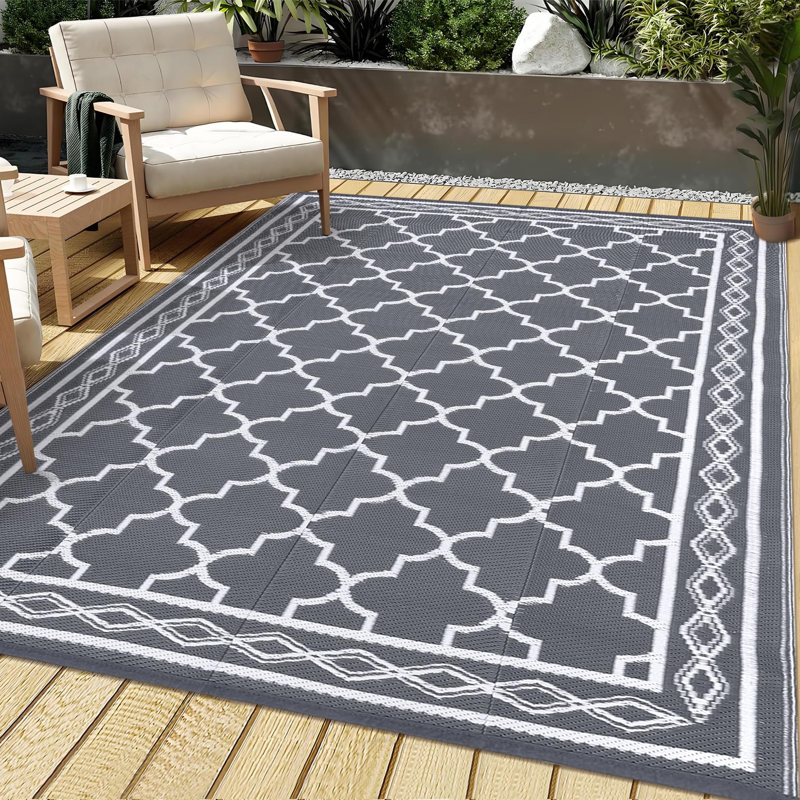 CAROMIO Outdoor Teppich Border