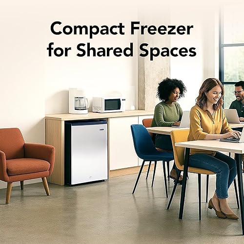 Miniatura 19 de Whynter CUF-110B CUF-112SS Mini - Congelador vertical pequeño de 1.1 pies cúbicos con cerradura, certificación Energy Star, negro