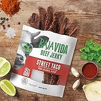 Vista 7 de Baja Vida Street Taco Beef Jerky - Paquetes de bocadillos de carne seca dulce y picante, cecina saludable, sin gluten, carne de res totalmente