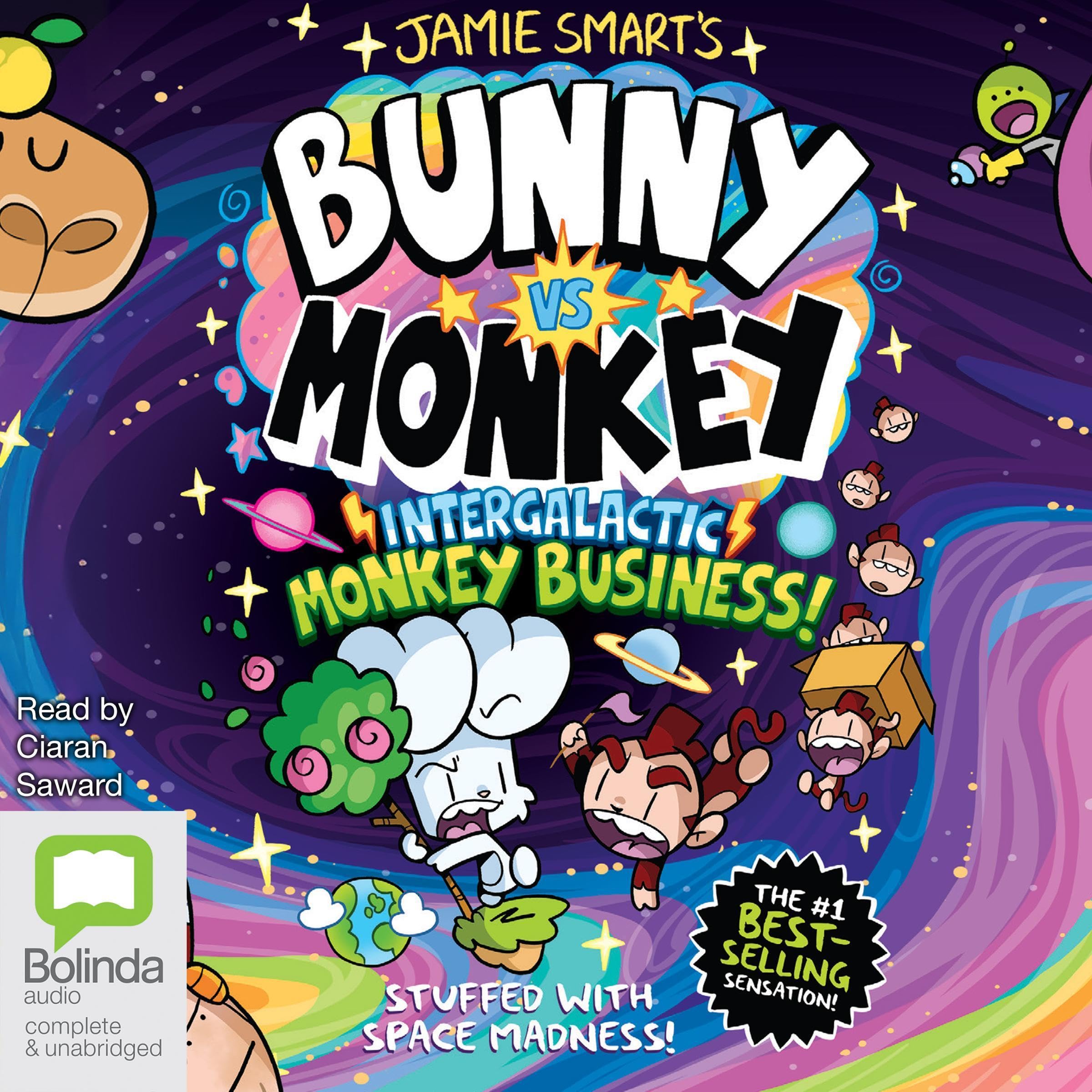 Cover art for Bunny vs Monkey: Intergalactic Monkey Business!