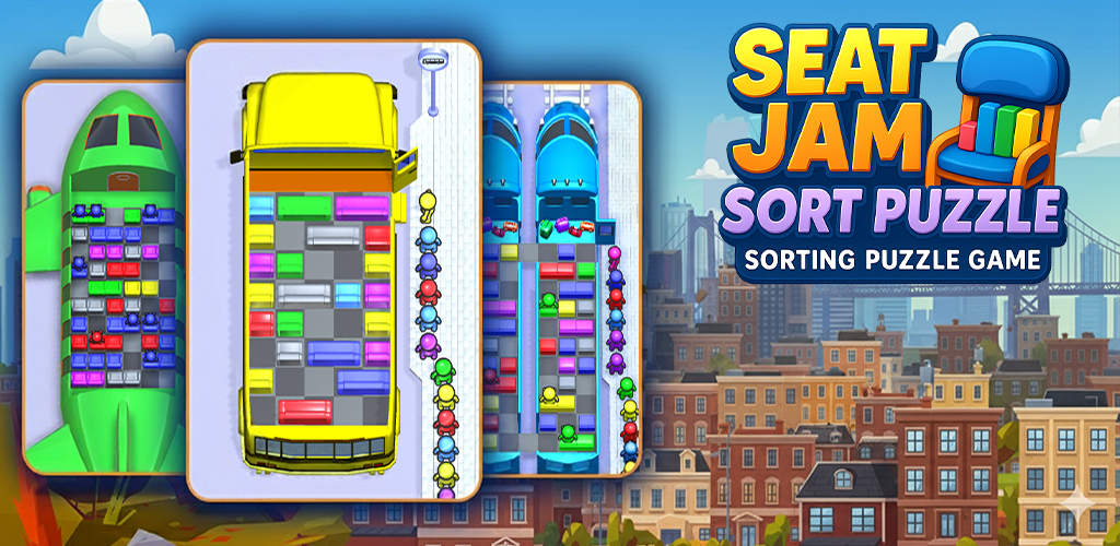 Seat Jam Sort Puzzle – Sorting Puzzle Game-Amazonアプリストアのアプリ