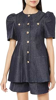 セルフォード　ツイードペプラムハーフスリーブジャケット　36 Amazon.co.jp: [セルフォード] ペプラムハーフスリーブジャケット