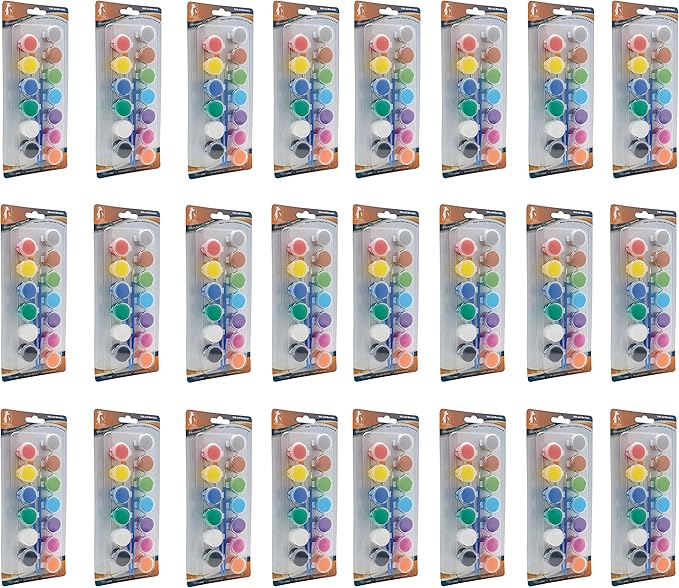 Bulk Acrylic Paint Sets For Kids, 24 Individual Sets of 12