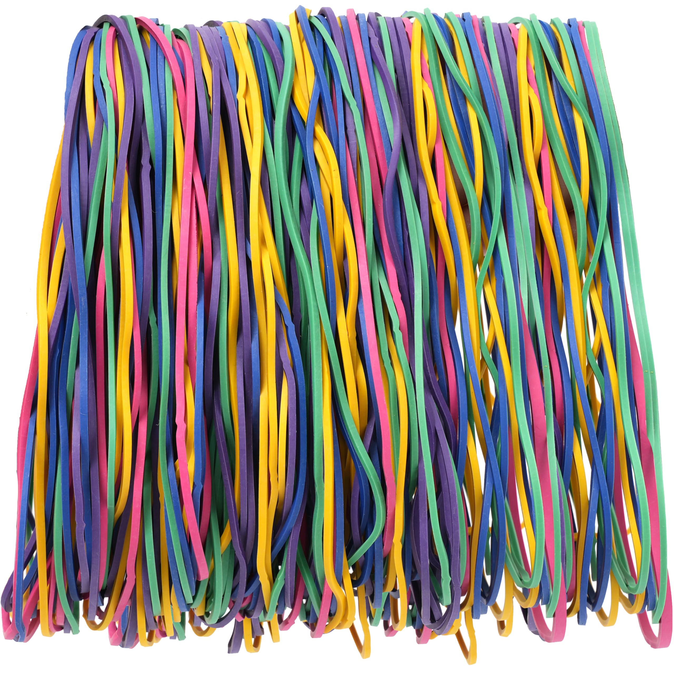 AOUOU Rubber Bands large 180 X1.5mm Multicolor Net Weight 190grams Rubber Bands Large Size Elastic Bands