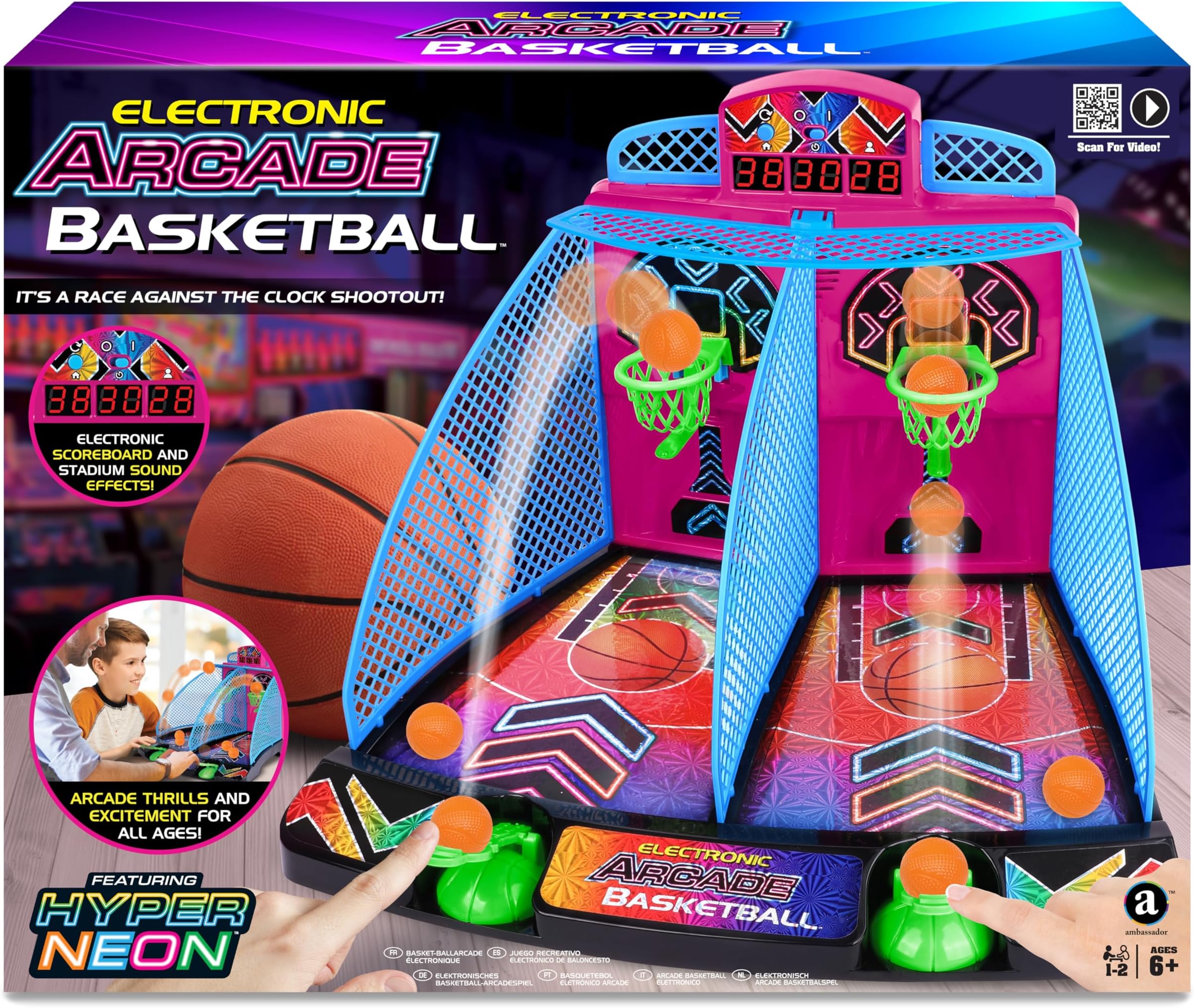 Electronic Arcade Basketball (Hyper Neon Black Series)