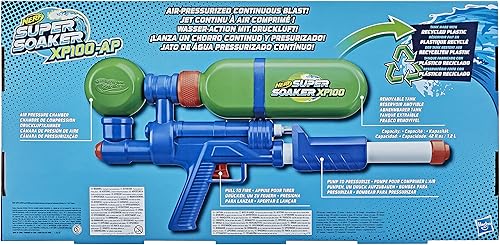 Miniatura 4 de Nerf Super Soaker XP100 - Pistola de agua, chorro continuo a presión de aire, tanque extraíble, para niños, adolescentes, adultos