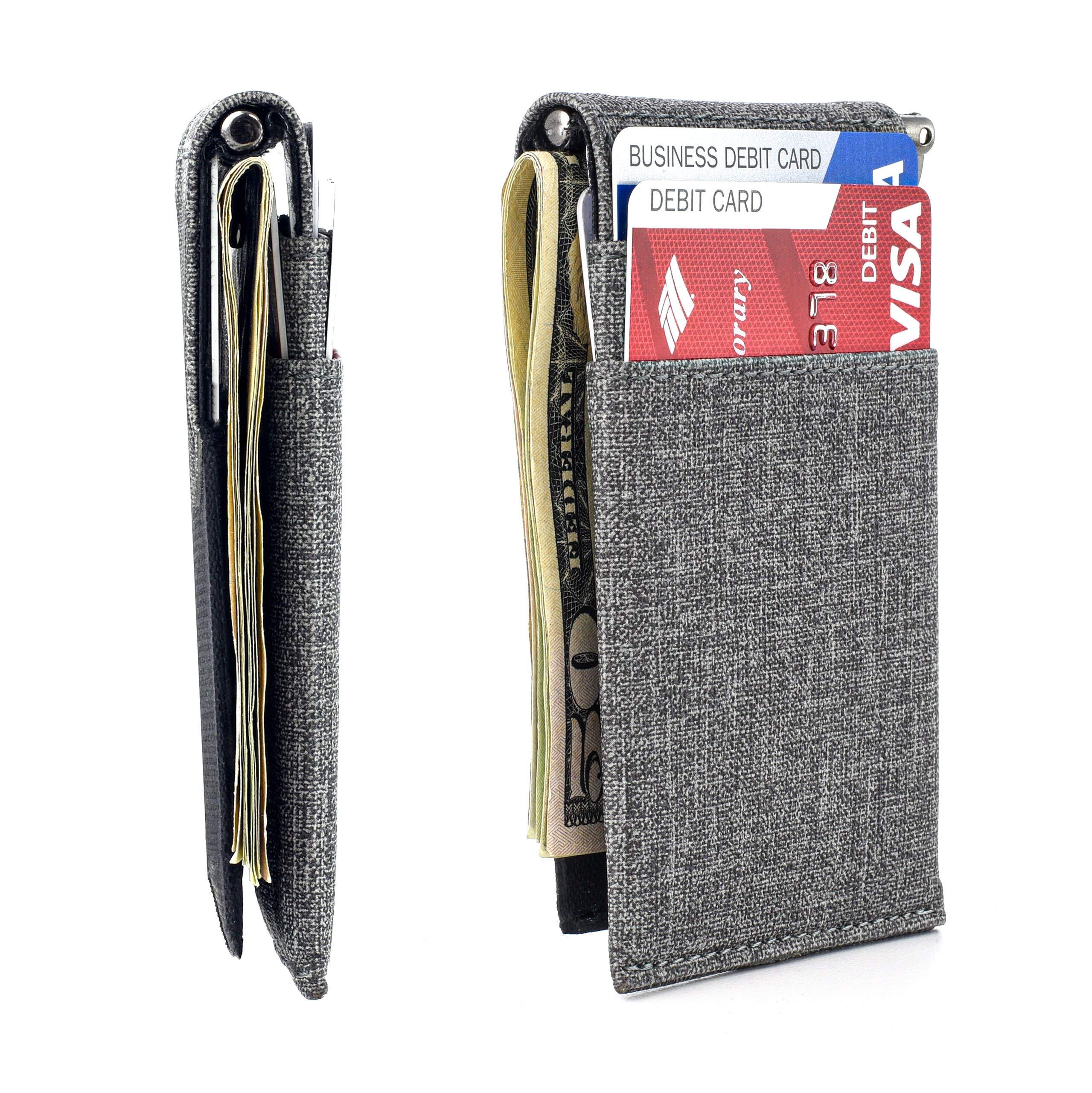 DockemThe Latcher Minimalist Wallet Slim and Versatile with Optional Card Case Companion