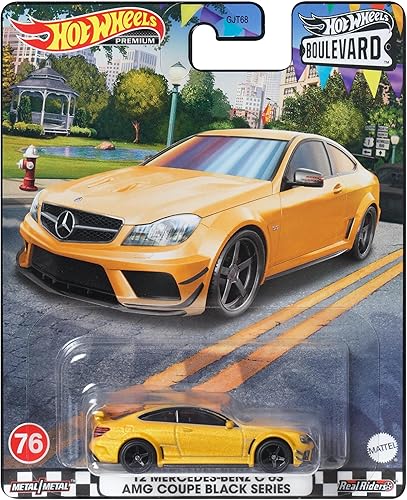 (MATTEL) Hot Wheels HKF23 Boulevard - '12 Mercedes-Benz C63 AMG Coupe Black Series, Ages 3 and Up