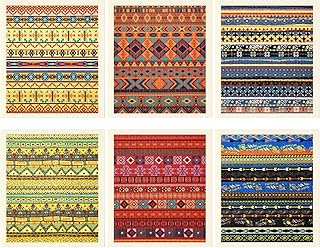 Swedish Kitchen Dishcloths Reusable Kitchen Towels Egyptian Ethnic Style Swedish Dishtowels Swedish Washcloths Absorbent Swedish Dish Rags for Kitchen, Bathroom and Cleaning Counters, 6 Pcs, Assorted