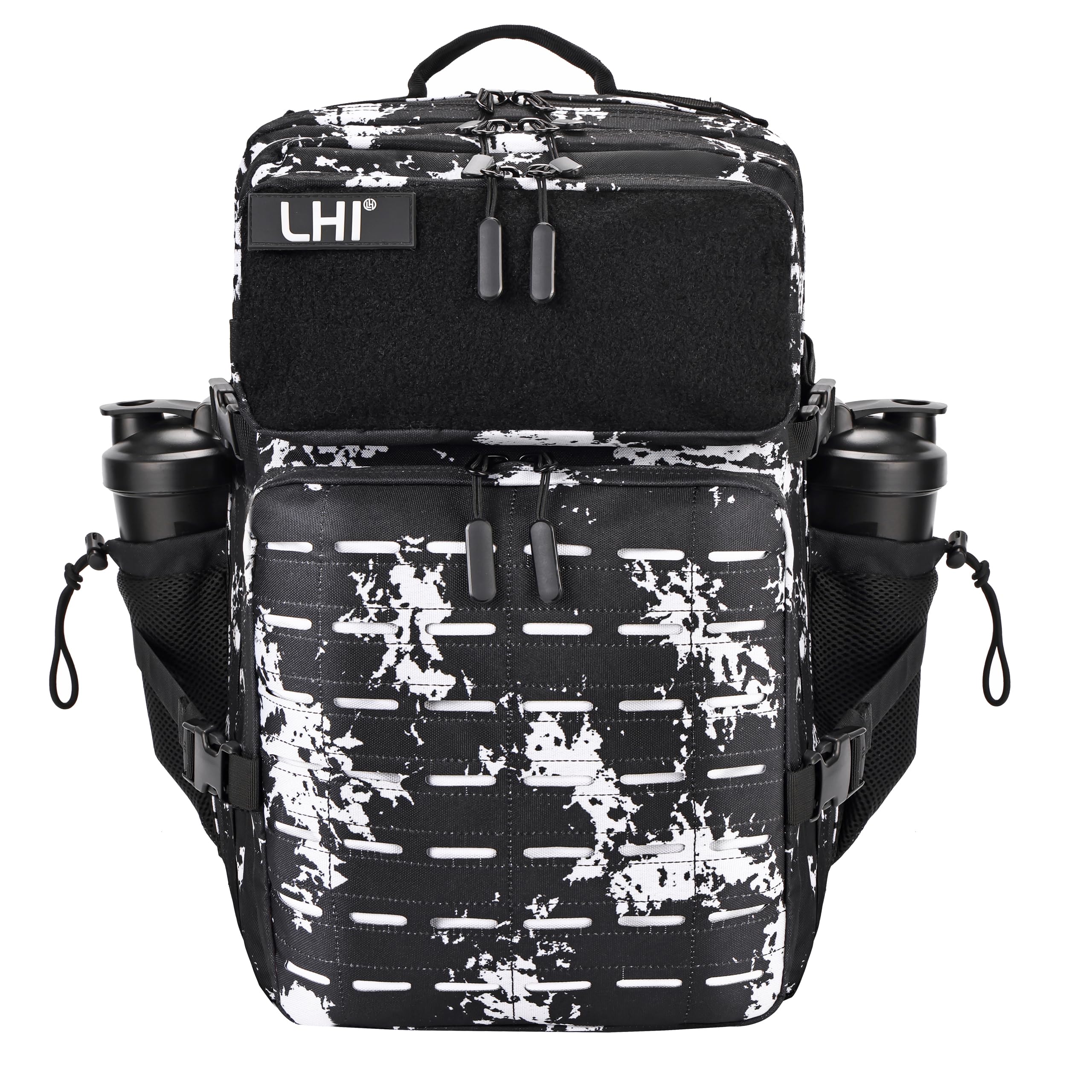 LHI Tactical Military Backpack for Men 25L/45L Large Molle Army Assault Pack 3 Day Hiking Rucksack With Bottle Holder