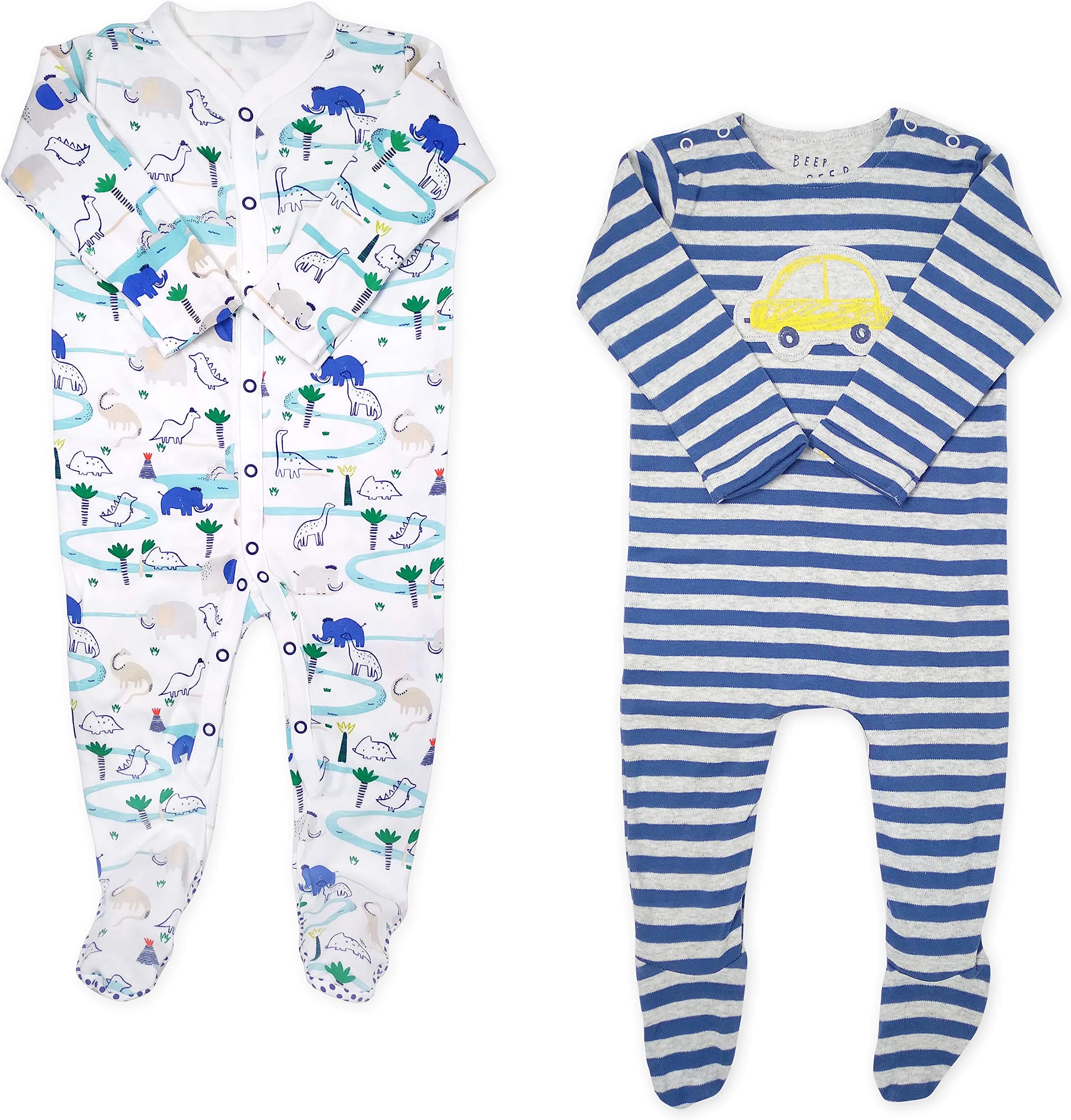 The Boo Boo Club Soft Cotton Full Sleeves Baby Romper Jumpsuit Sleepsuit