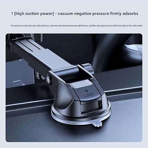 Miniatura 2 de Soporte universal para teléfono de automóvil, soporte de teléfono con fuerte succión para tableroescritorio, manos libres, soporte para teléfono