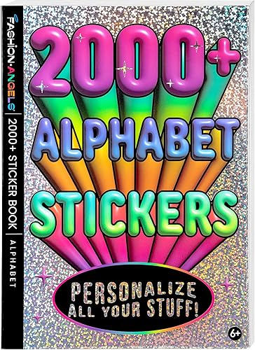 Miniatura 2 de Fashion Angels Más de 2,000 cuadernos de calcomanías del alfabeto, incluye divertidas y coloridas calcomanías de letras para manualidades, ideal
