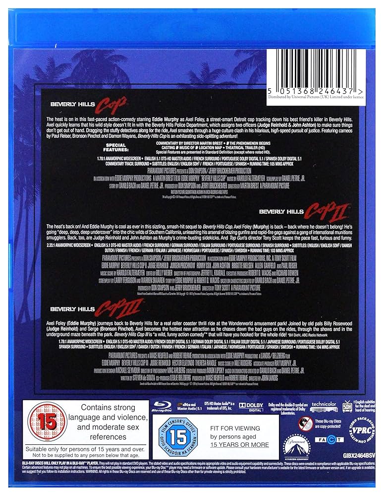 その他 Beverly Hills Cop: 3-Movie Collection [DVD] Beverly Hills Cop - 3 Movie Collection [Blu-ray] [Import